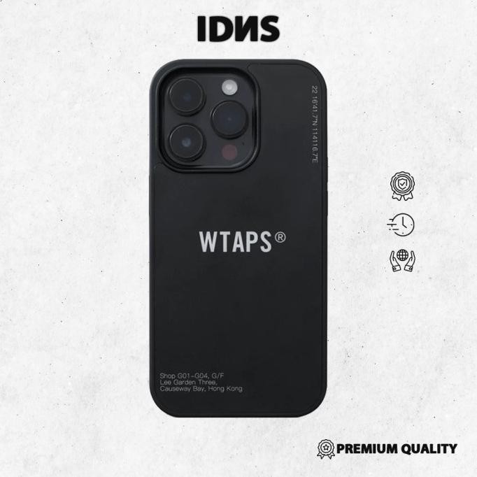 BEBAS ONGKIR - IDNS Wtaps 01 Casing Iphone 12 Pro Max 13 Pro Max 14 Pro 15 Pro