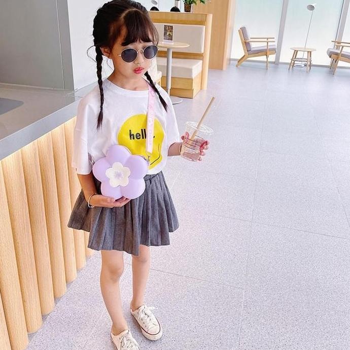 Laris Silikon Butterfly Tas/ Bunga Silikon Tas/ Anak Selempang /Tas Jelly Silikon Mini Cute Jelly Ba
