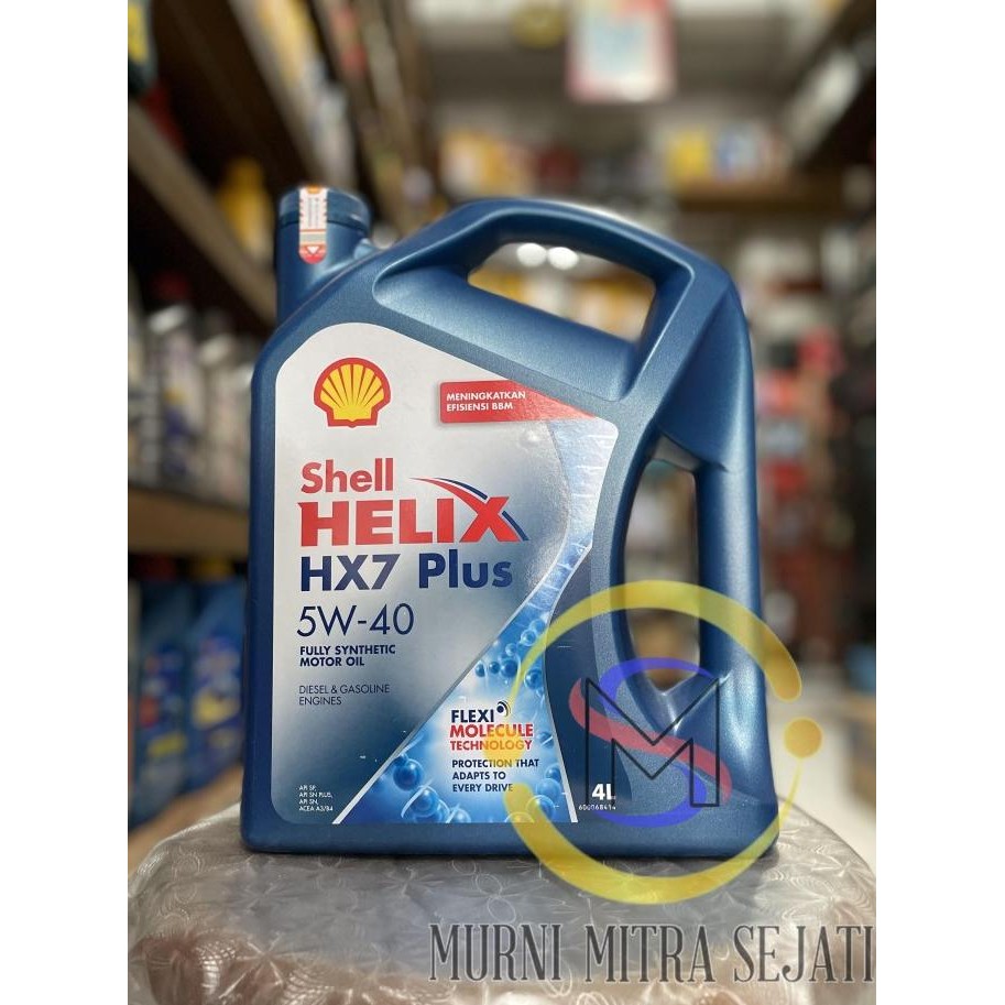 TERBARU - Shell Helix HX7 Plus SAE 5W-40 HX-7 H X7 5W40 5 W 40 4 L