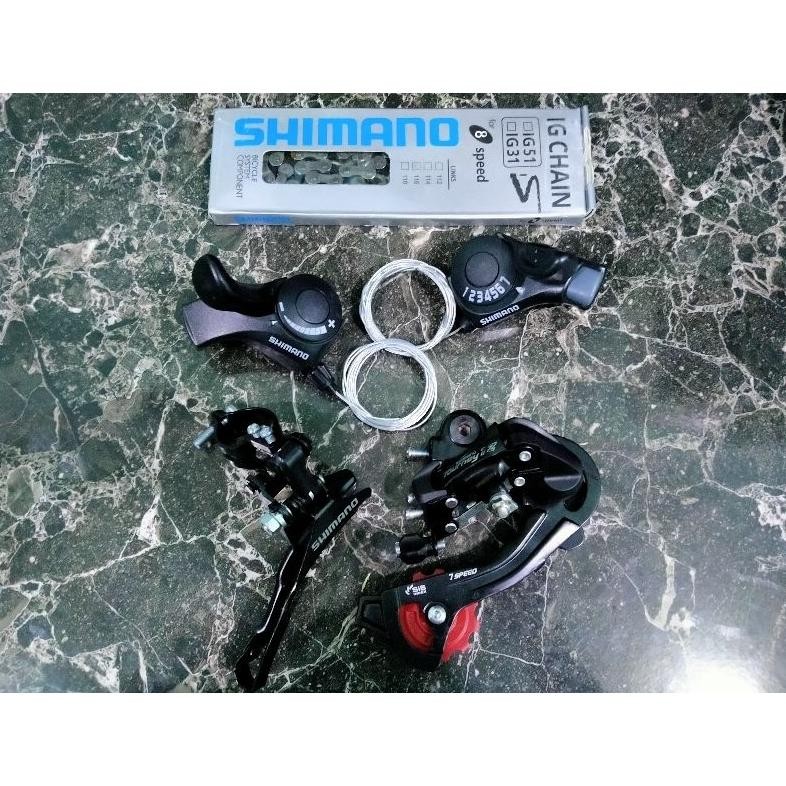 ter-98 Groupset Shimano 7 Speed Tourney TX35 TY300 3 X 7 Speed MTB Roadbike Sepeda Lipat Minion Mini