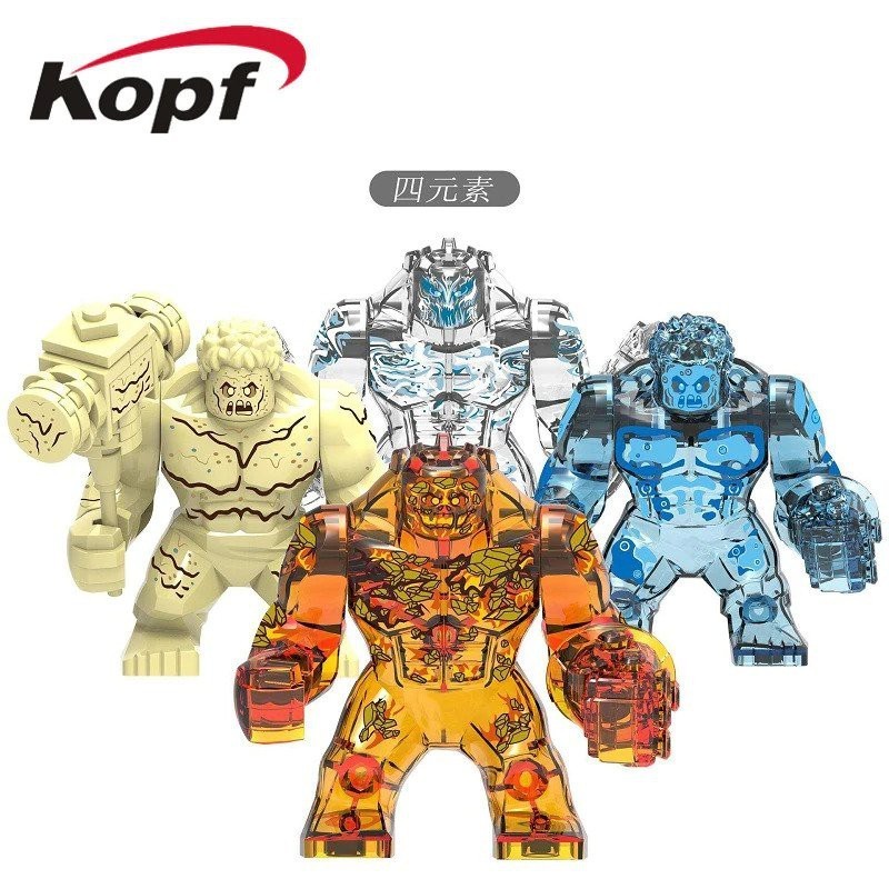 Elemental Spiderman Far From Home XH1255 XH1256 XH1257 XH1258 Big Figure Action Figure Brick