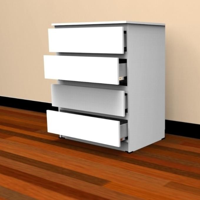 LEMARI LACI KAYU PENYIMPANAN DRAWER MINIMALIS