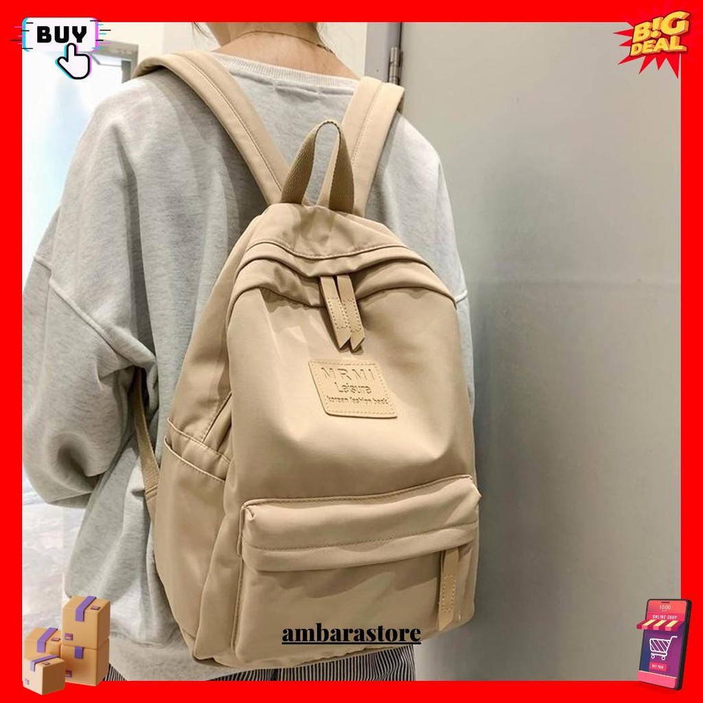 Ready Cod Tas Ransel Wanita Korean Backpack Polos Baby Bag Baru Tas Ransel Eiger Anak Sekolah Sma Re