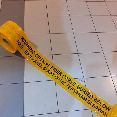 

Warning Tape Optical Fiber Cable Buried Below - Pita Pembatas New Stok