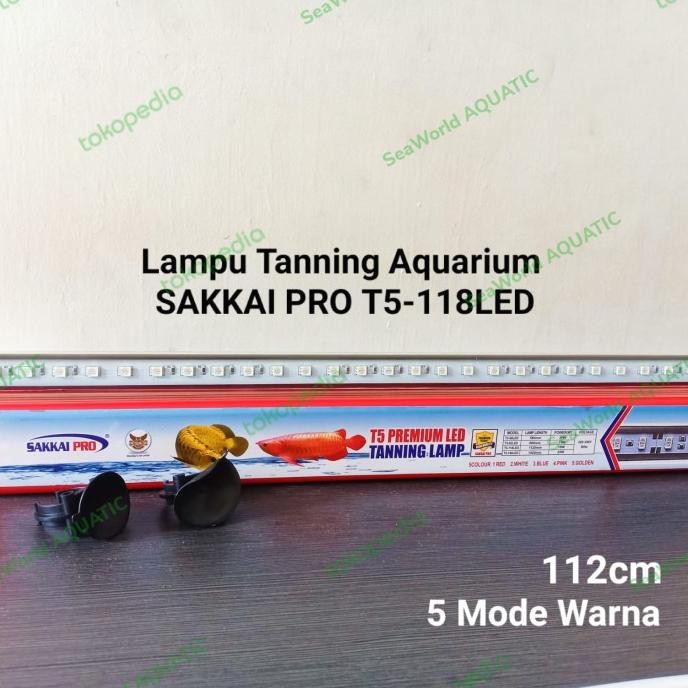 Murah Lampu Tanning T5-118 Led Sakkai Pro / Lampu Tanning Arwana 5 Warna