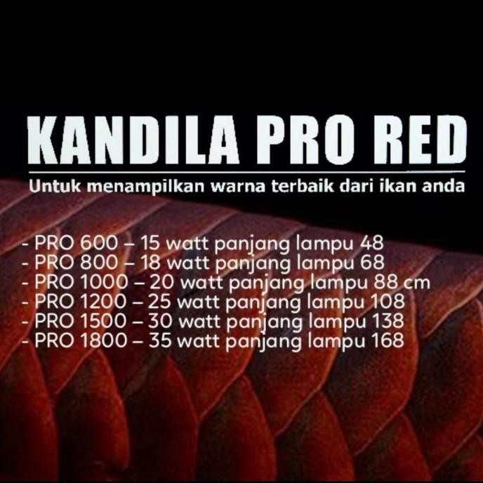 Grosir Lampu Aquarium Kandila Pro Red View Pro-800
