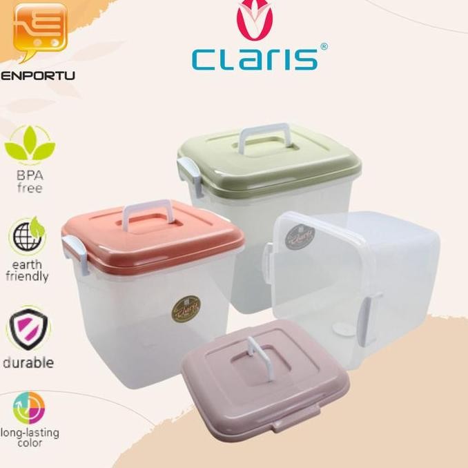 Murah CLARIS Q-Bic Box 1057 RE 24 Liter | Box Container | Kotak Penyimpanan Non COD