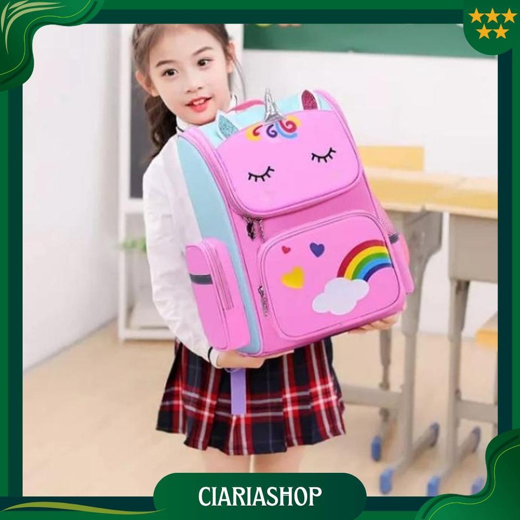 Promo Tas Sekolah Anak Perempuan Terbaru-Ransel Anak Sekolah Unicorn-Tas Anak Perempuan Lucu Ori