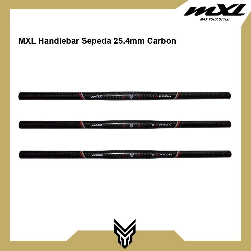MXL Handlebar Stang Sepeda Lipat Carbon Flat 25.4 Standar Steering Handle Folding Bike fixie