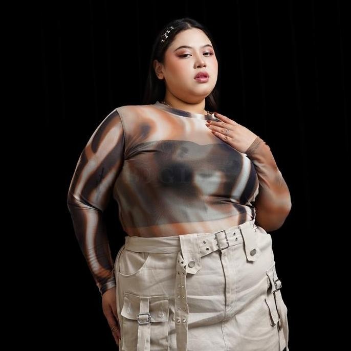 Bigins - Candy Mesh Top/Mesh Top Jumbo/Korean Basic Top - JTS031