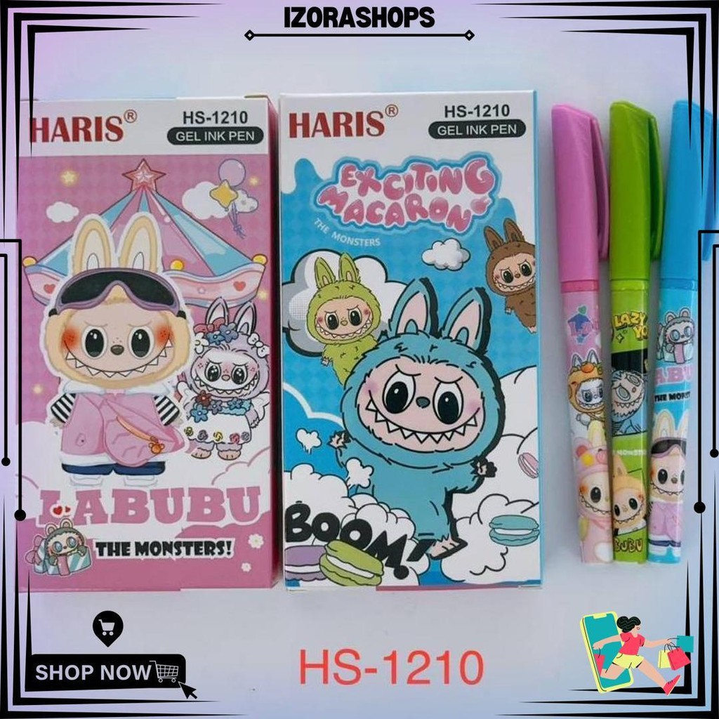 

(12Pc) Pen Gel Motif Kuromi Sanrio Cinnamoroll Pena Ballpen Ipen Labubu D Termurah