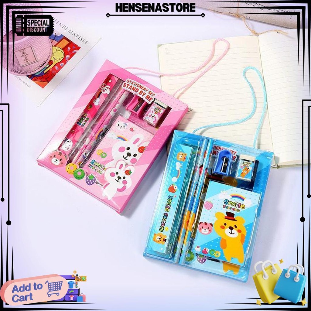 

Fps_Alat Tulis Set 6In1 Stationery Set Lucu Karakter Set Perlengkapan Alat Tulis Sekolah Anak-Anak Tk Murah D Termurah