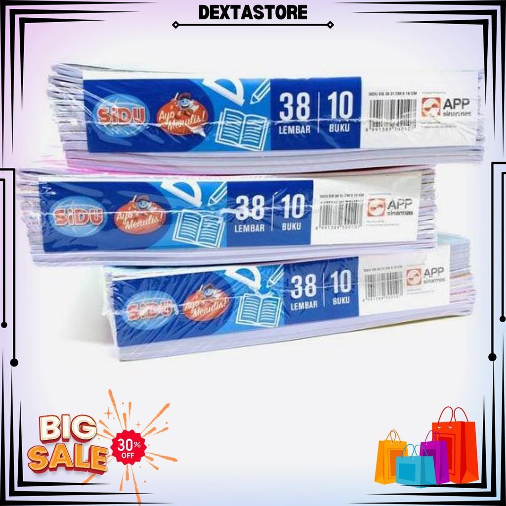 

(1Pak) Buku Tulis Sidu 38 Buku Sinar Dunia 38 Lembar 1 Pack Isi 10 Pcs / Buku Sidu 38 D Terlaris