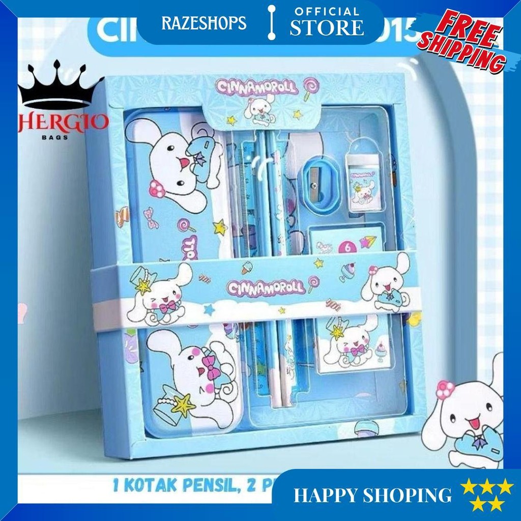 

Kotak Pensil Anak Set 7 In 1 Stationery Hadiah Anak Student Set Alat Tulis Sekolah Karakter Cewek D Gratis Ongkir
