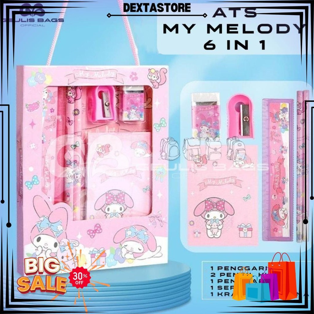 

Geulis Bags Studen Set Alat Tulis Sekolah Karakter Kuromi Cinamonrol My Melody 7 In 1 D Sale