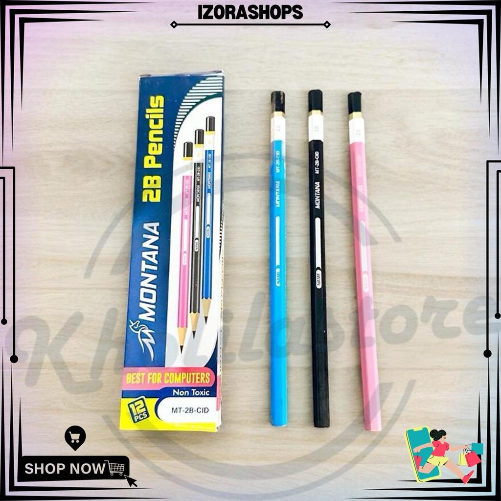 

Pensil 2B Montana Warna Tricolour Isi 12 Pcs D Cod