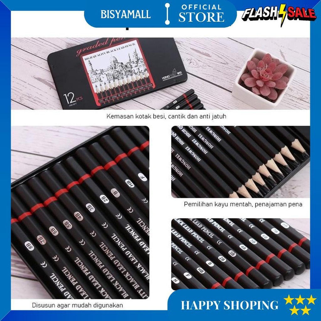 

12 Pcs Pensil Gambar Sketsa Set Lengkap 2H H F B Hb 2B 3B 4B 5B 6B 7B 8B Charcoal Pensil Set D Gratis Ongkir
