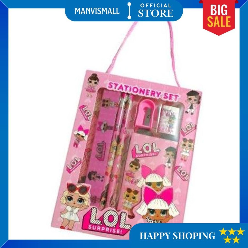 

Stationery Set 6 In 1 / Paket Alat Tulis Anak / Souvenir Anak Sekolah / Study Set Karakter Fancy D Best Seller