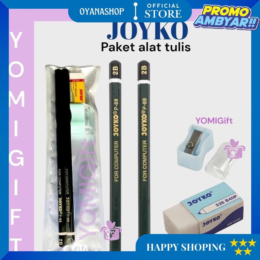 

Paket Joyko Pensil 2B P-88/Paket Alat Tulis Joyko Murah D Best Seller