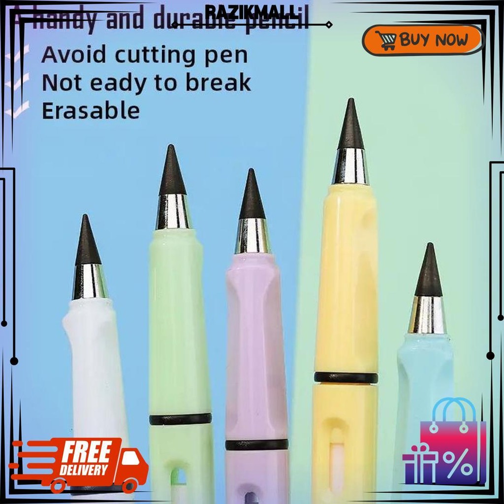 

Pensil Eternal + Eraser / Pensil Abadi + Penghapus / Pensil Tidak Bisa Habis / Pensil Tanpa Batas D Gratis Ongkir