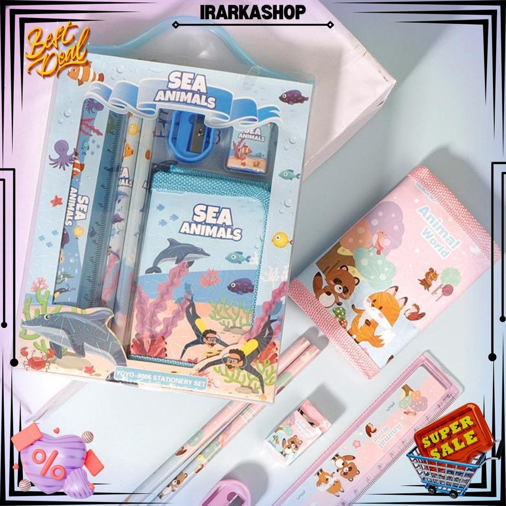 

Kp126 - Set Stationery Anak Alat Tulis 6 In 1 Alat Tulis Sekolah Perlengkapan Sekolah Set Alat Tulis PeralatanSekolahLengkap D Cod