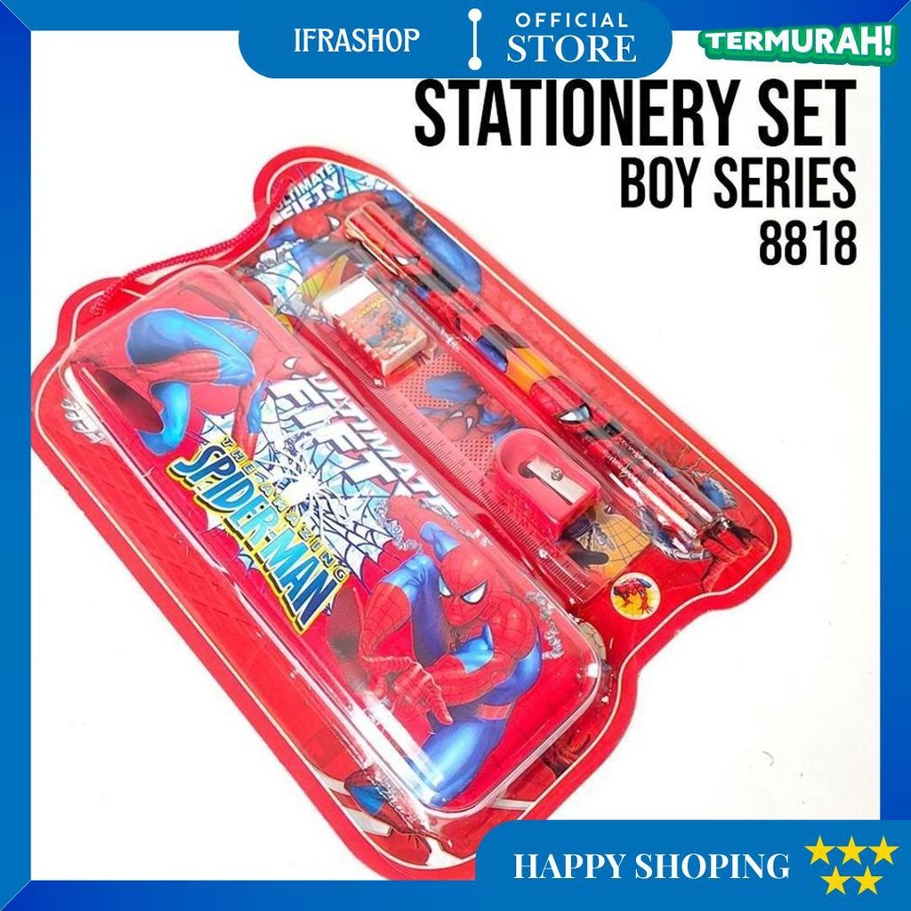 

Stationery Set / Alat Tulis Set / Paket Alat Tulis / Stationery Set Fancy 8818 D Best Seller