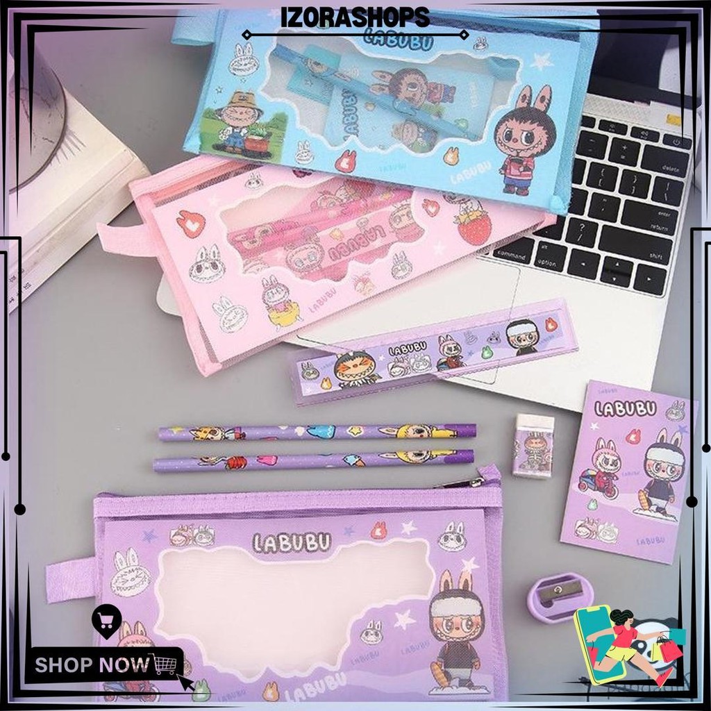 

Alat Tulis Satu Set 6 In 1 Stationary Sekolah Karakter Kartun Murah Lucu Pouch Hadiah Anak - Gg0351 D Cod