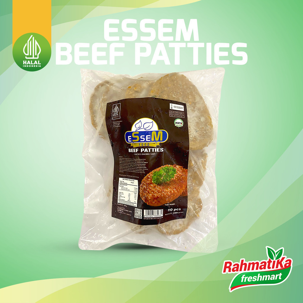 

Essem Beef Patties / Patty Burger Daging Sapi 500 gr