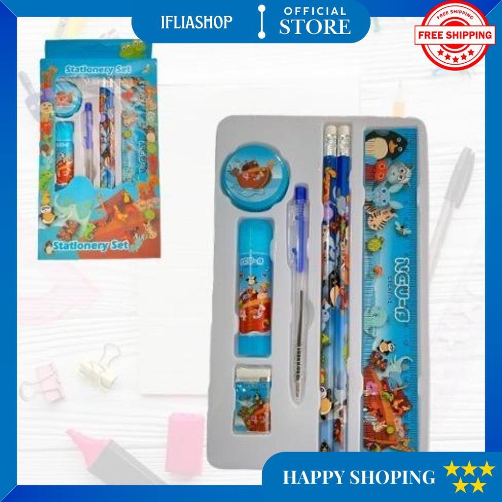 

Alat Tulis Set 7In1 / Stationery Set / Alat Tulis Anak / Alat Tulis Sekolah / Set Alat Tulis 7In1 D Gratis Ongkir