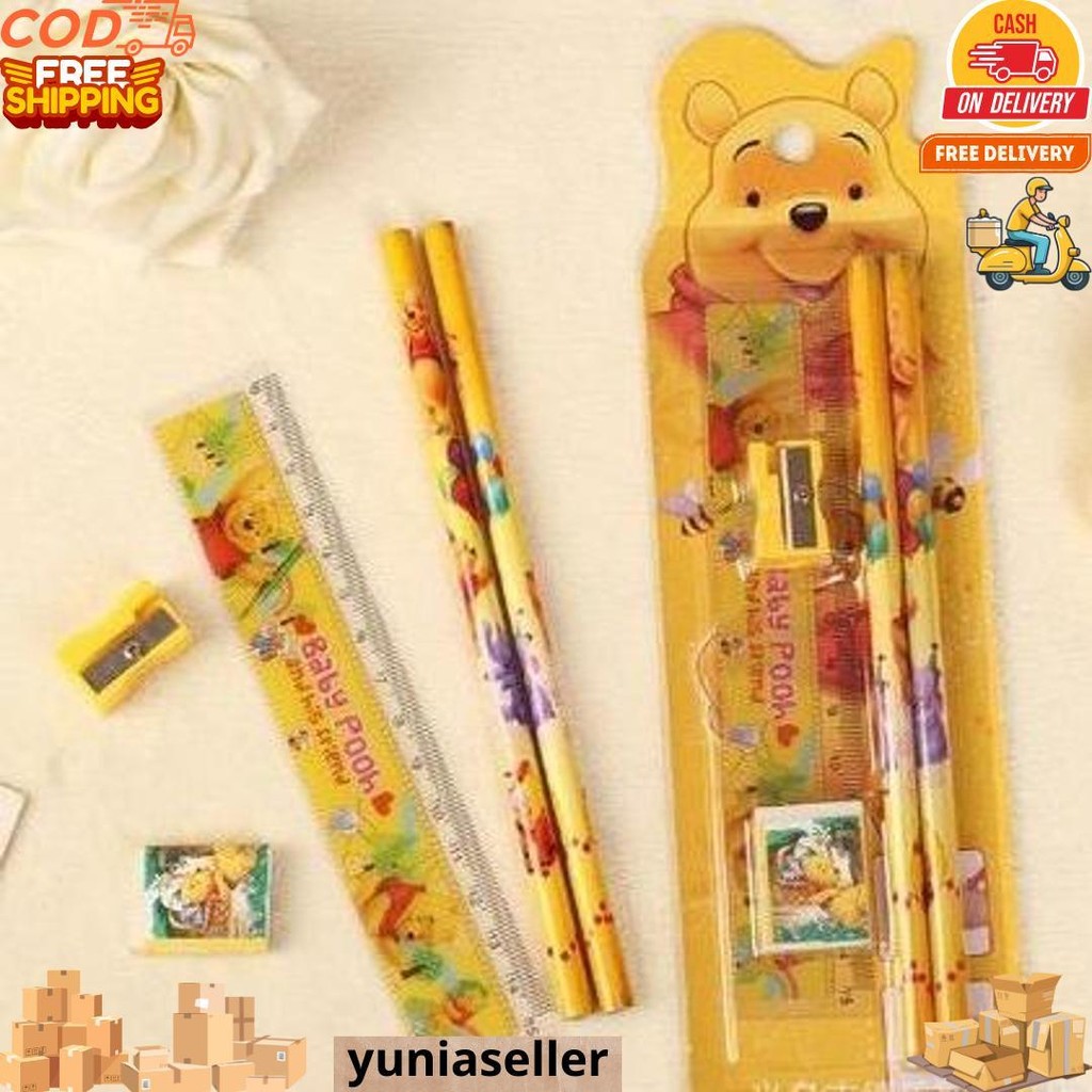 

Dp Stationery Set 5 In 1 Motif Alat Tulis Paket Anak Sekolah Penghapus Penggaris Pensil Serutan Karakter Lucu D Promo 4.4