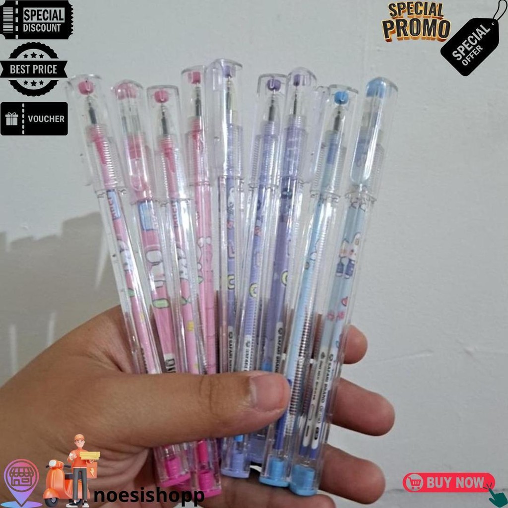 

(Pen Segitiga-Lusin) Pulpen Bulpen Bolpoin Pena Gel Pen Segitiga Lucu Murah Karakter Animasi Motif Space Man Astronot Bear Beruang Panda Pinguin Fancy D Termurah