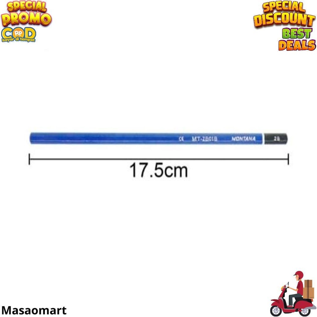 

Pensil 2B Montana Mt-2B01-B Biru (12 Pcs) D Terlaris