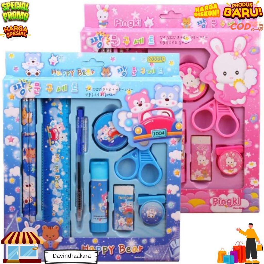 

Ps9062 Alat Tulis 9In1 Pensil Set, Perlengkapan Sekolah Anak, Pena Belajar, Stationary Kids School D Promo Puncak