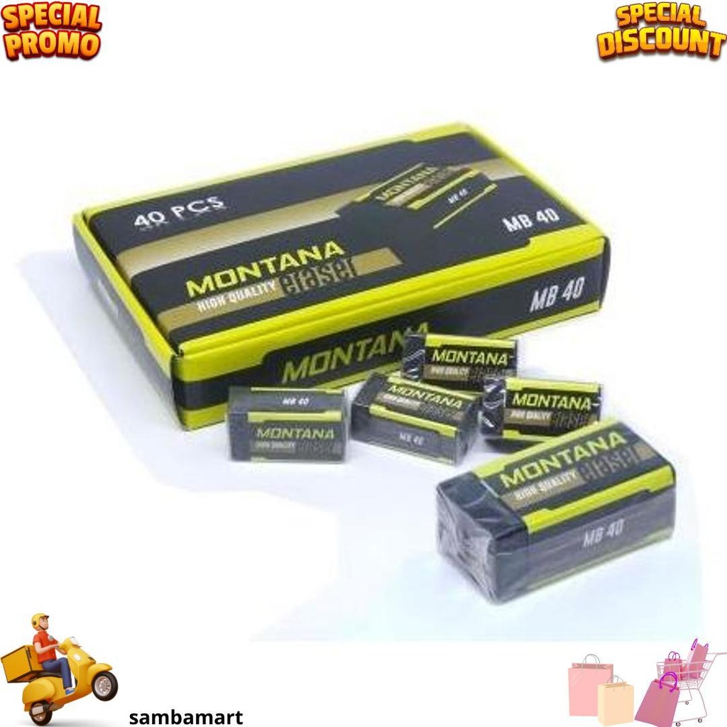 

20 Pcs Penghapus Hitam Montana D Promo 4.4