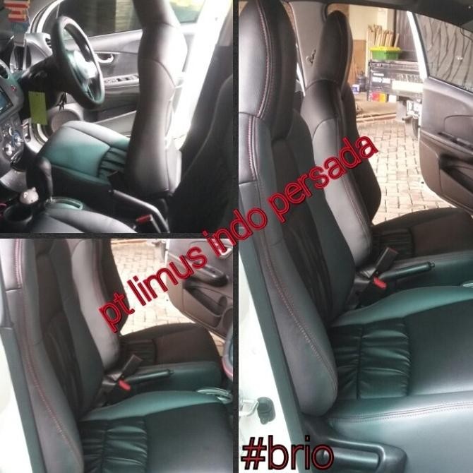 sarung jok mobil paten /permanen /press mbtech honda brio free modif
