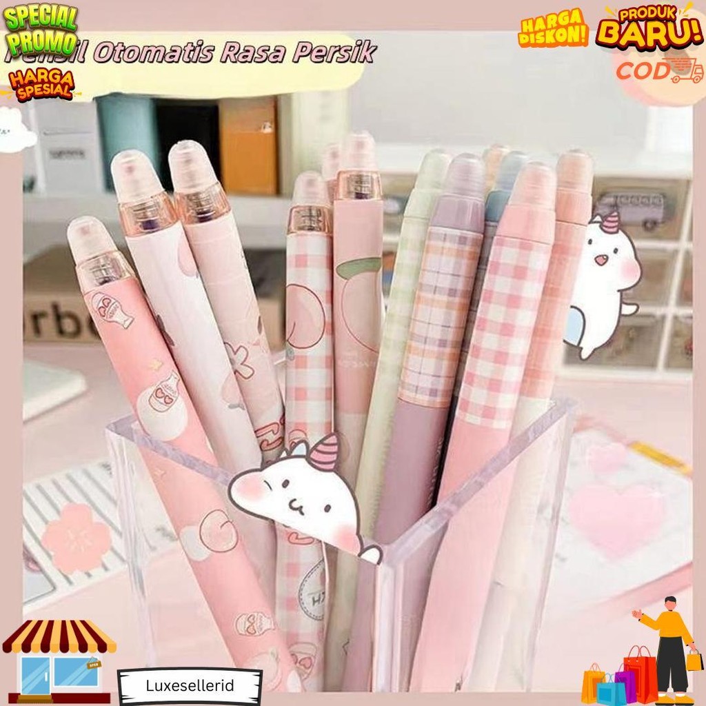

Pensil Otomatis Kreatif Rasa Persik, Pensil Aktivitas Dengan Desain Menarik Untuk Siswa Sd, Pena Tekan Lucu D Promo 4.4