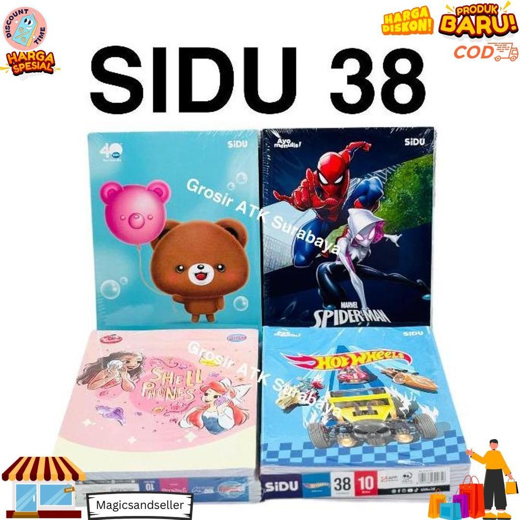 

( Grosir 10 Pcs Buku / 1 Pak / 1 Pack ) Buku Tulis Sinar Dunia Sidu Sd 38 Fancy Mobile Legend Mlbb Timnas Bola D Terlaris