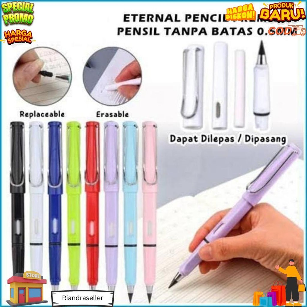 

Yokoso S115 Pensil Eternal + Penghapus Premium Abadi Unlimited Pencil Sketsa Warna D Best Seller