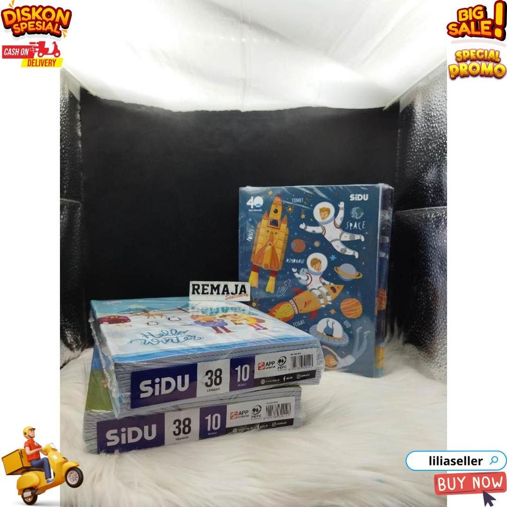 

Buku Tulis Sidu 38 Per Pack Isi 10 Buku (Bonus Stiker Nama) D Best Seller