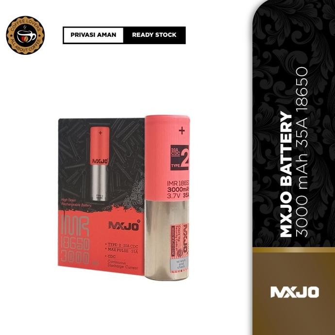 Promo (Dijamin Ori) Baterai Mxjo 3000Mah 18650 - Battery Mxjo 3000 Mah 18650 100% Authentic Batrai B
