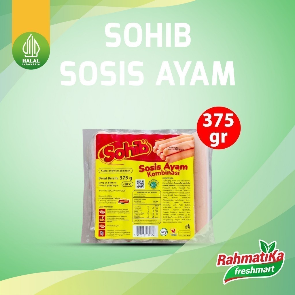 

SOHIB Sosis Ayam 375 gr