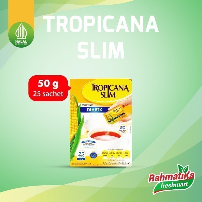 

Tropicana Slim Sweetener DIABTX 25 Sachet 50 gram