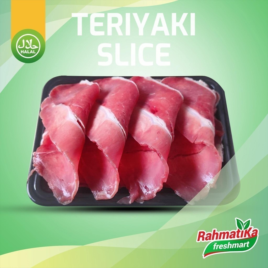 

Teriyaki Slice / Teriyaki Beef 250 gram (Daging Frozen)