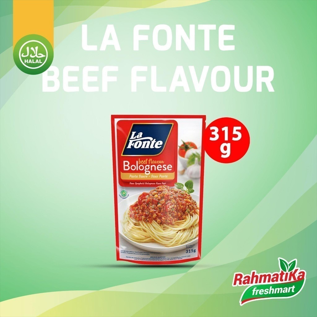 

La Fonte Saus Pasta Rasa Sapi / Beef Flavour Bolognese 315 gr (Pouch)