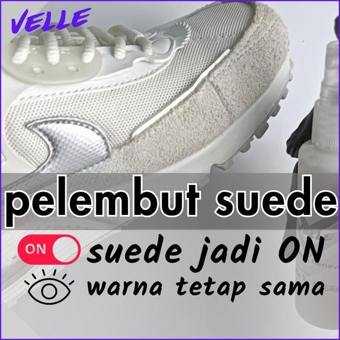 Pelembut Suede Nubuck sepatu, bulu suede mati jadi hidup, lembut - Velle Suede Nubuck Renew, cairan 