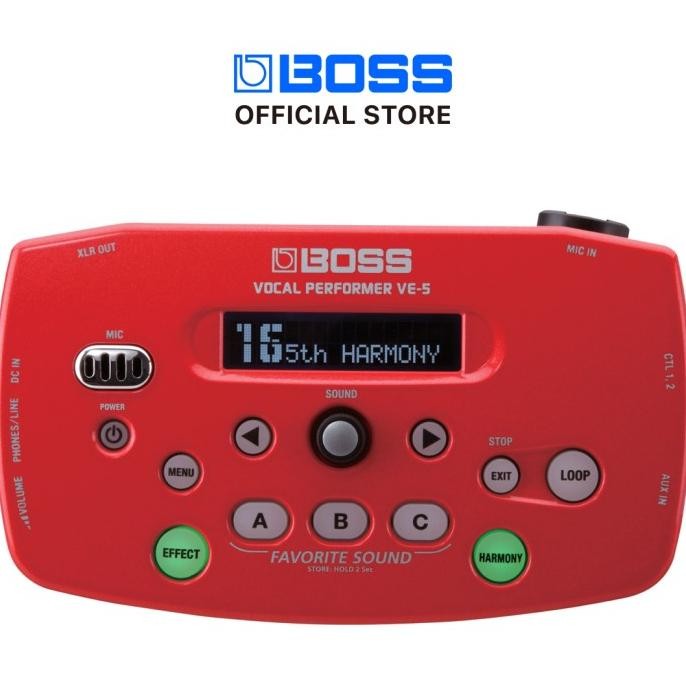 Promo Boss Ve-5 Vocal Performer (Red) Efek Vokal