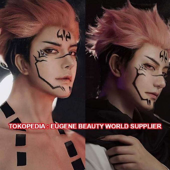 Grosir Ready Stok - Wig Jujutsu Kaisen Ryomen Sukuna Itadori Yuji Itadori