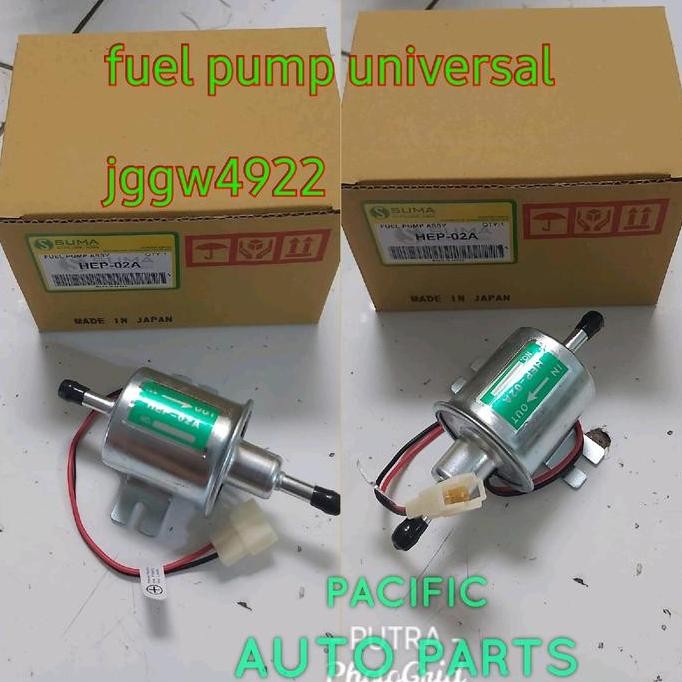 Elektrik Fuel Pump Universal Pompa Bensin Solar Elektrik Hep-02A Co