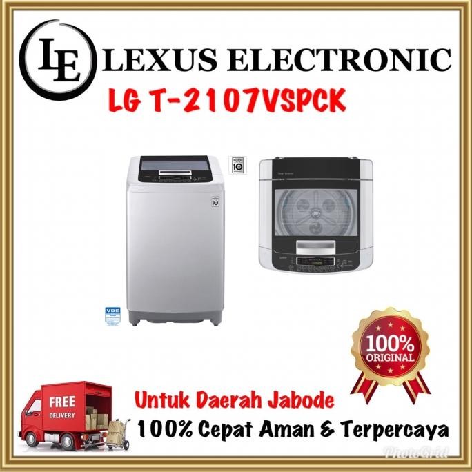 Murah LG MESIN CUCI TOP LOADING T-2107VSPCK | 2107VSPCK | T2107VSPCK | 7KG Non COD
