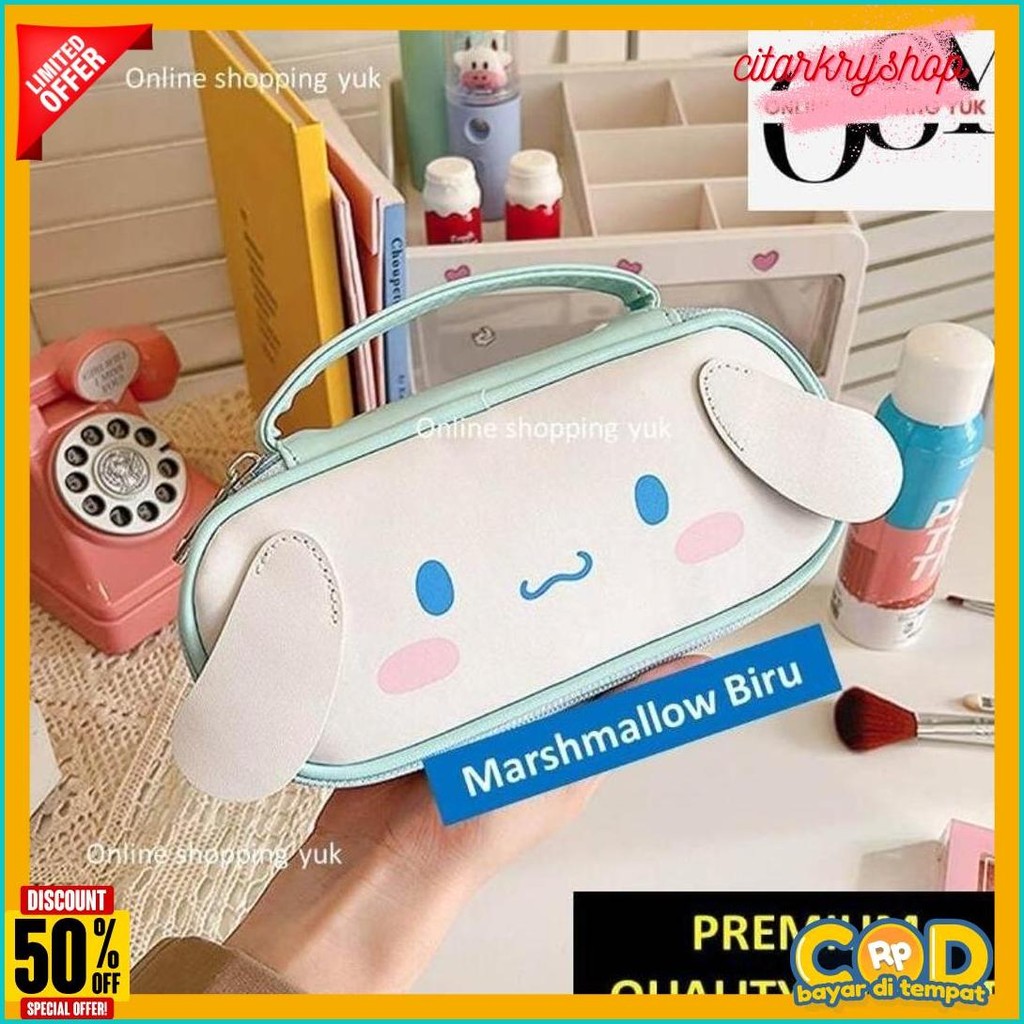 

Tempat Pensil Sanrio , Kotak Pensil Kuromi , Tas Kosmetik , Pouch , Motif Kuromi / Cinnamoroll / My Melody , Import Premium. Online Shopping Yuk. Kapasitas Besar. Bahan Kulit , Kuat & Sangat Cantik Exclusive. Flash Sale! Diskon Hingga 70%